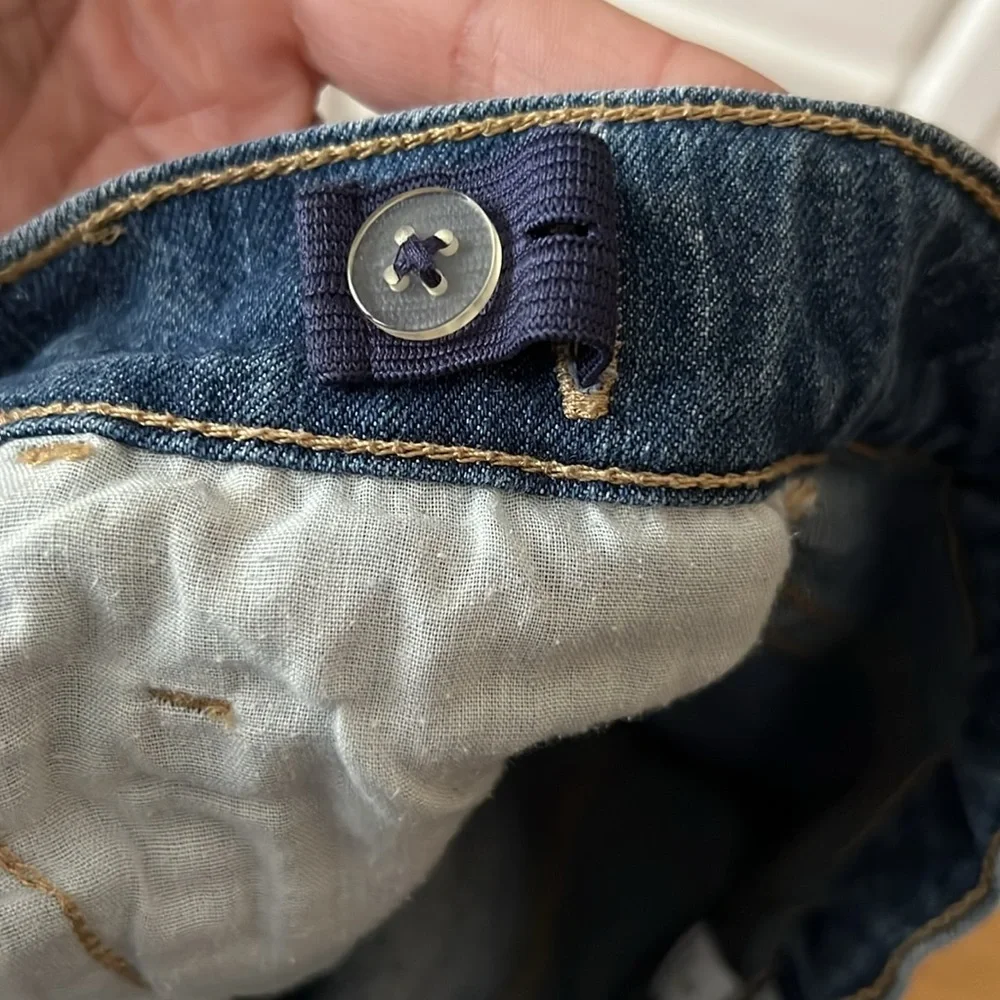 Children's Place Girls Blue Jean Skirt Size 8 Adjustable waist EUC